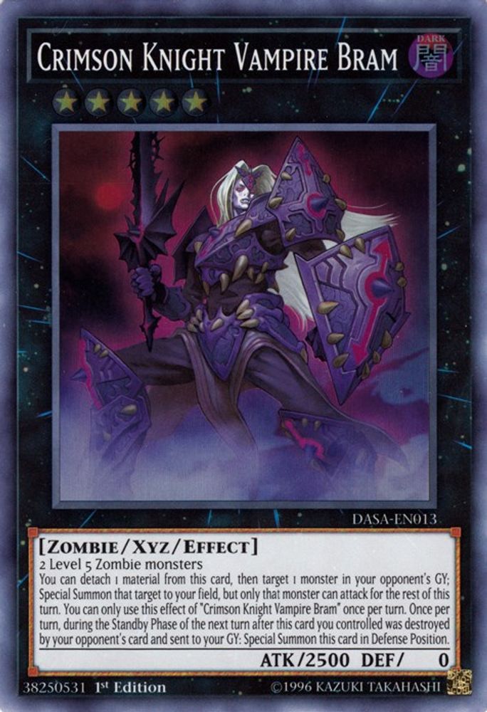 Bram Vampire Chevalier Crimson [DASA-EN013] Super Rare 