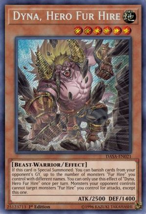 Dyna, Hero Fur Hire [DASA-EN021] Secret Rare 