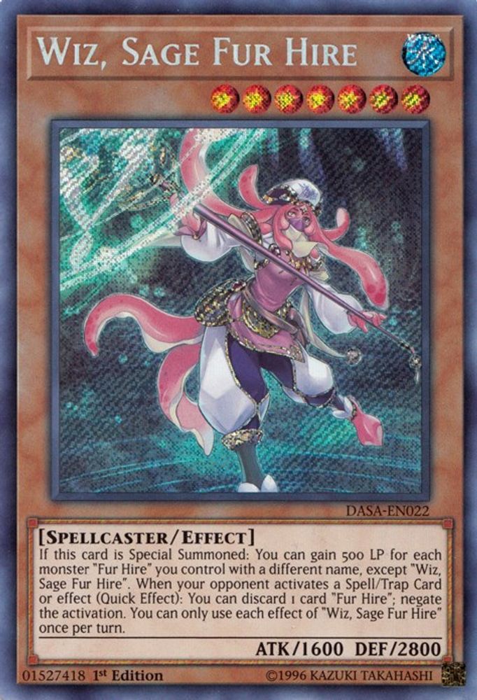 Wiz, Sage Fur Hire (DASA-EN022) - Secret Rare