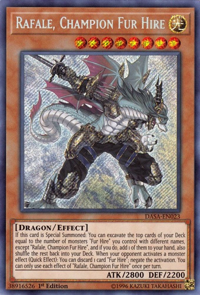 Rafale, Champion Fur Hire (DASA-EN023) - Secret Rare