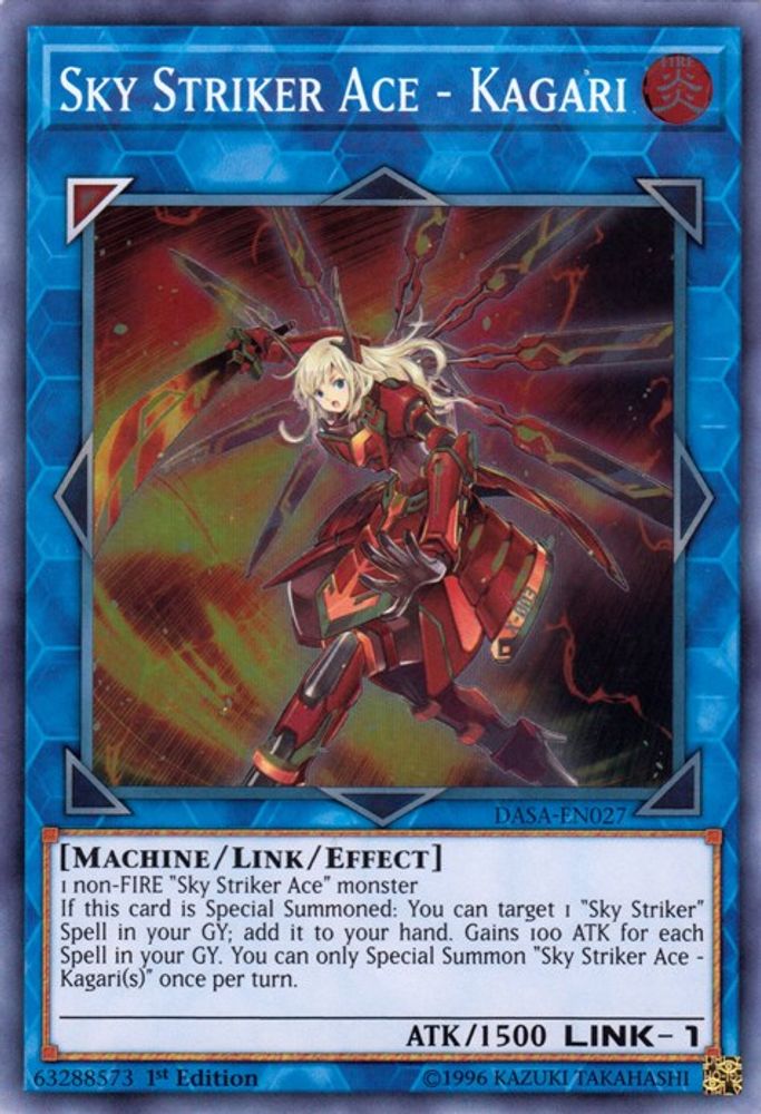 Sky Striker Ace - Kagari (DASA-EN027) - Super Rare