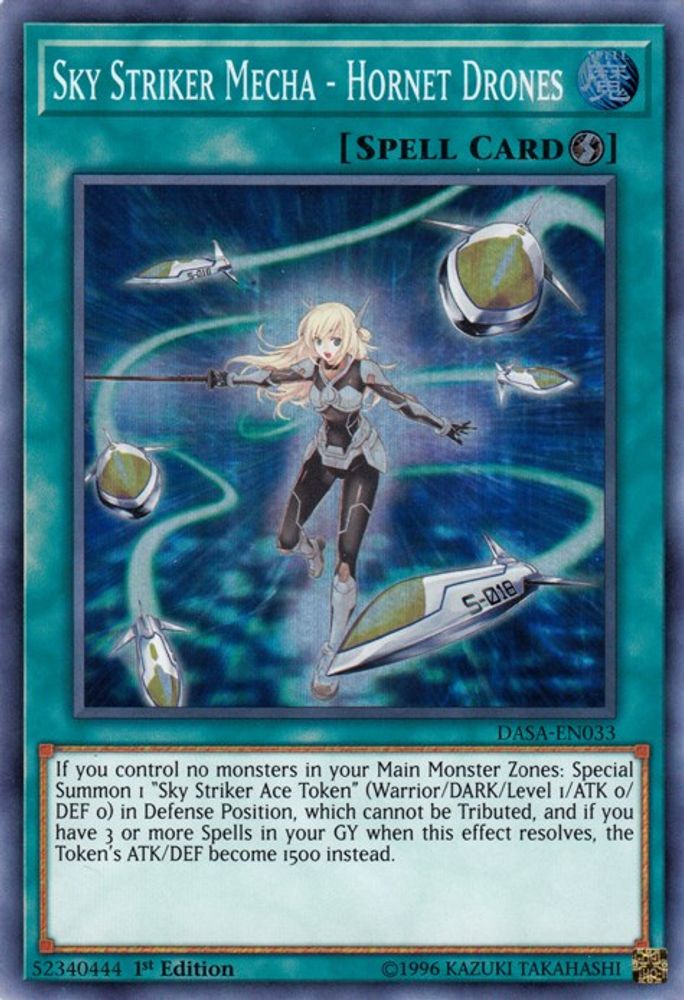 Sky Striker Mecha - Hornet Drones (DASA-EN033) - Super Rare