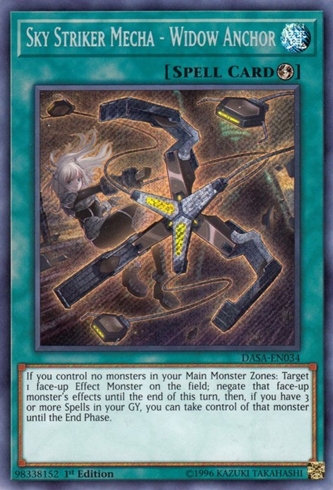 Sky Striker Mecha - Widow Anchor (DASA-EN034) - Secret Rare