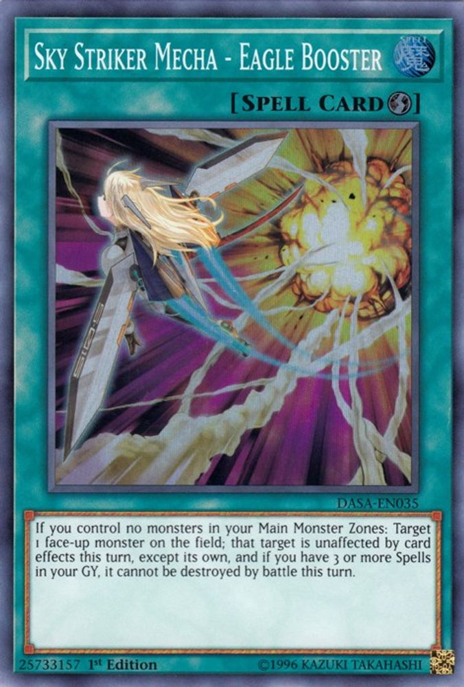 Sky Striker Mecha - Eagle Booster (DASA-EN035) - Super Rare