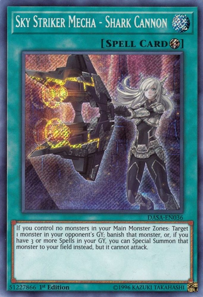 Sky Striker Mecha - Shark Cannon (DASA-EN036) - Secret Rare