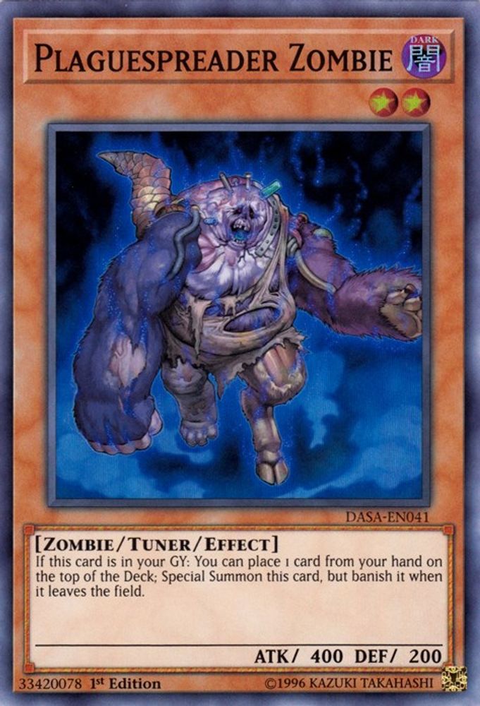 Plaguespreader Zombie (DASA-EN041) - Super Rare