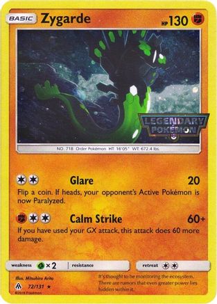 Zygarde (72/131) (Cosmos Holo) [Soleil et Lune : Lumière interdite] 