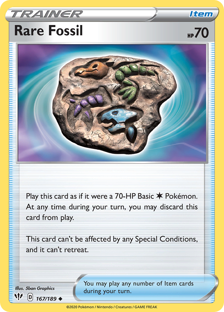Rare Fossil 167  - Uncommon