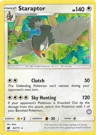 Staraptor (83/111) (Deck exclusif #22) [Soleil et Lune : Kit d'entraînement - Alolan Sandslash] 