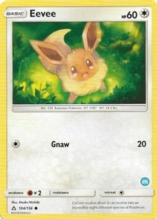 Évoli (104/156) (Deck exclusif #26) [Soleil et Lune : Kit d'entraînement - Alolan Ninetales] 