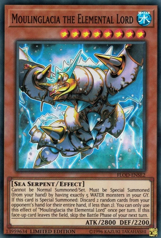 Moulinglacia the Elemental Lord (FLOD-ENSE2) - Super Rare