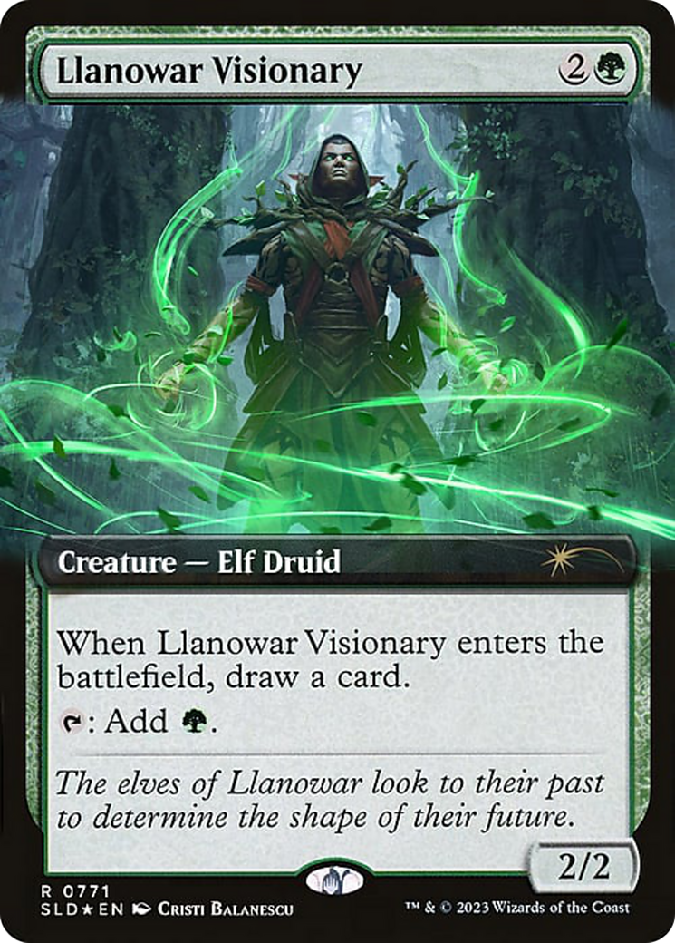 Llanowar Visionary (Extended Art) [Série Secret Lair Drop] 