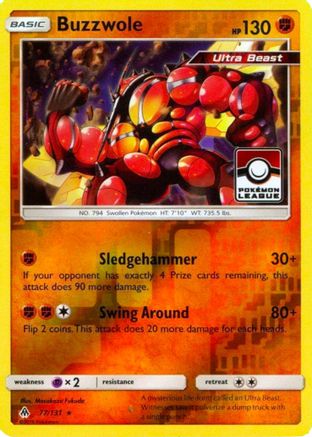 Buzzwole (77/131) (Promo de la Ligue) [Soleil et Lune : Lumière interdite] 