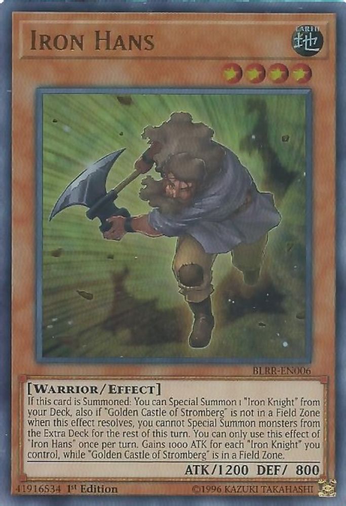 Iron Hans (BLRR-EN006) - Ultra Rare