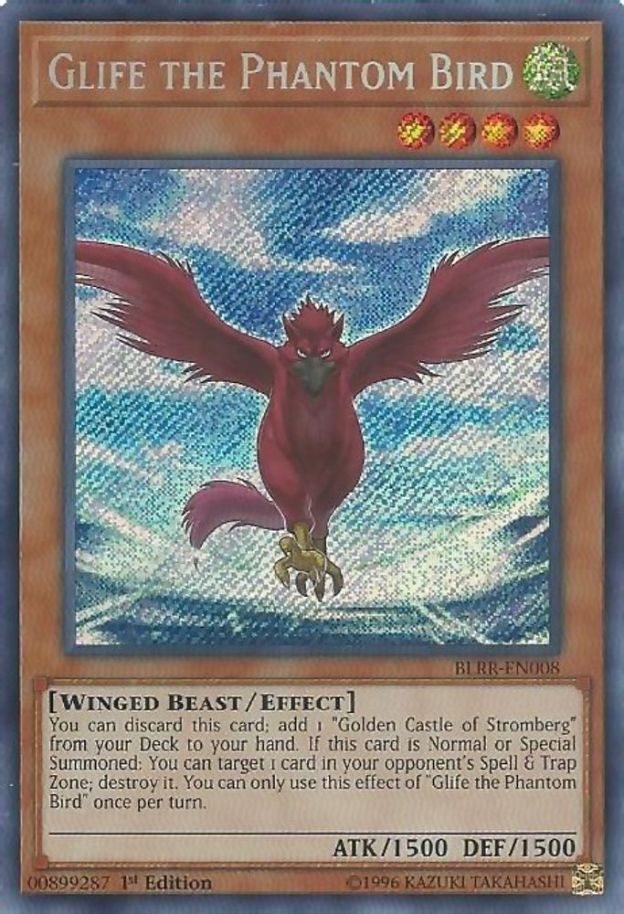 Glife the Phantom Bird (BLRR-EN008) - Secret Rare