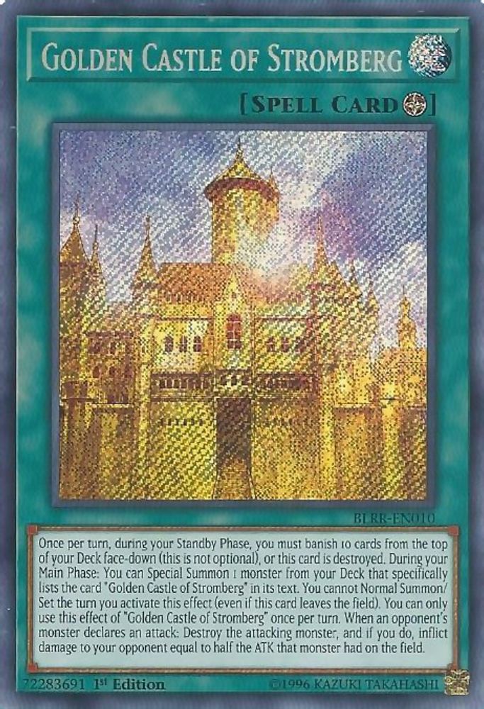 Golden Castle of Stromberg (BLRR-EN010) - Secret Rare