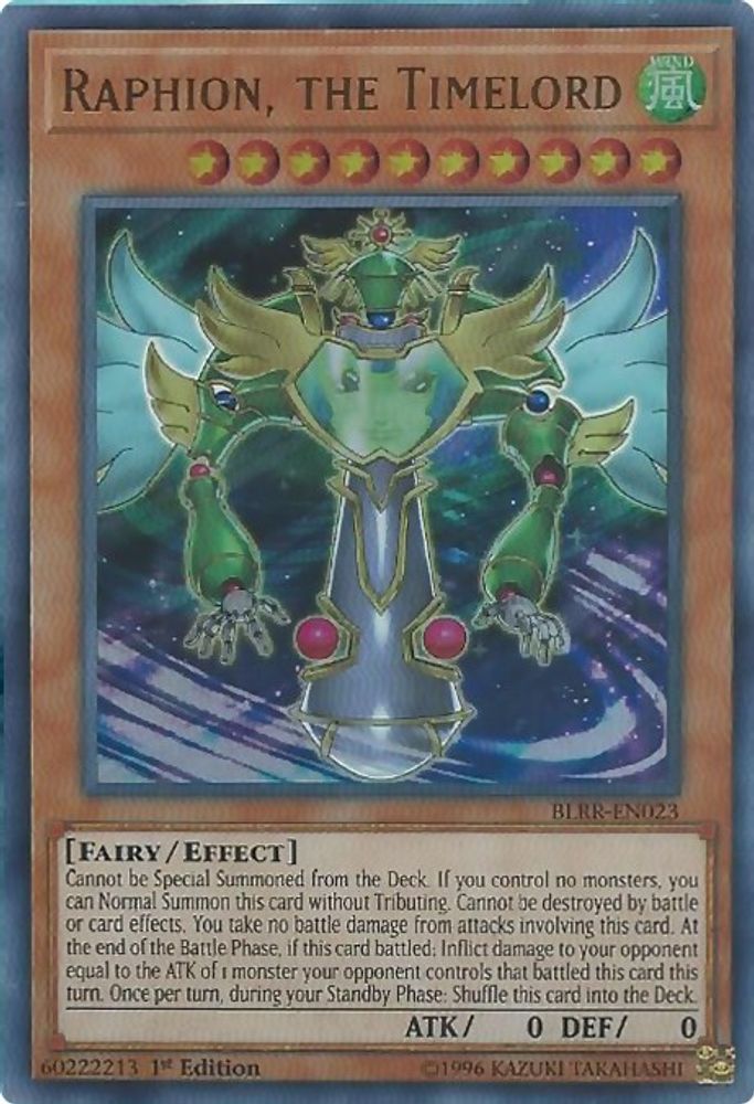 Raphion, the Timelord (BLRR-EN023) - Ultra Rare