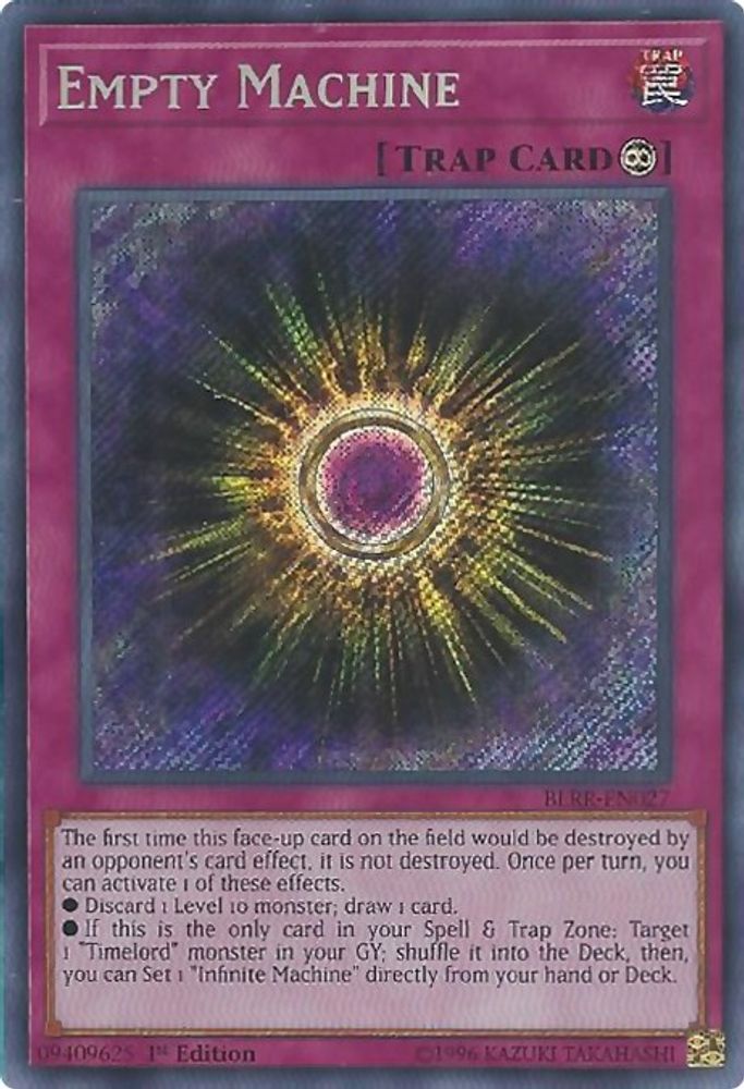 Empty Machine (BLRR-EN027) - Secret Rare
