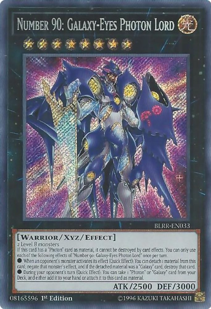 Number 90: Galaxy-Eyes Photon Lord (BLRR-EN033) - Secret Rare