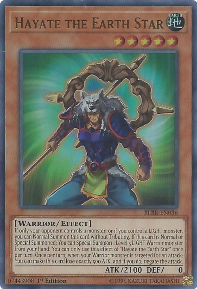 Hayate the Earth Star (BLRR-EN036) - Ultra Rare