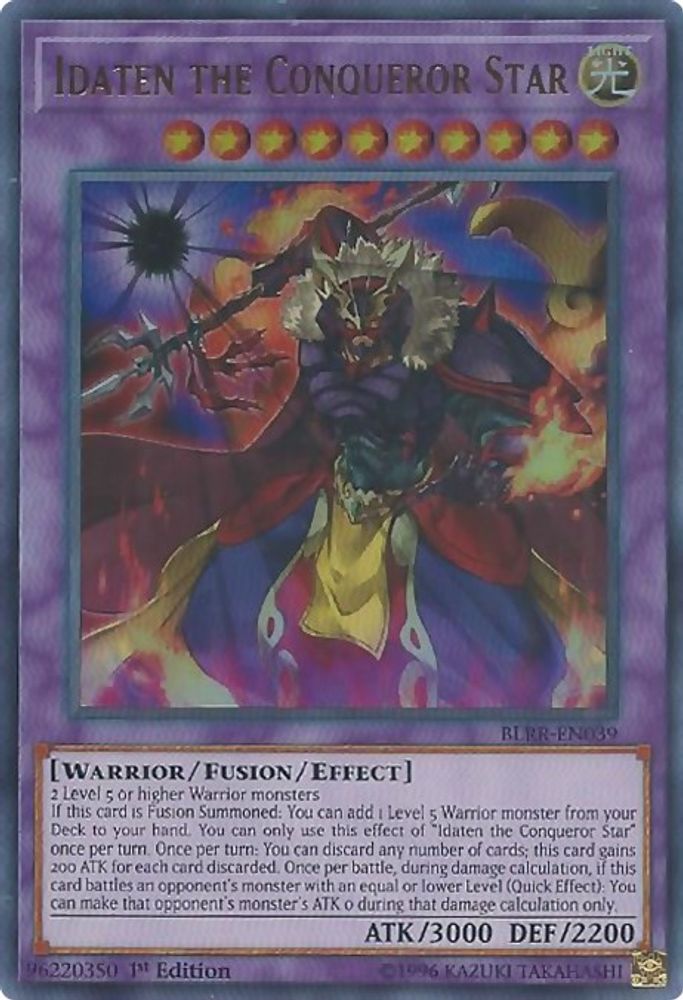 Idaten the Conqueror Star (BLRR-EN039) - Ultra Rare