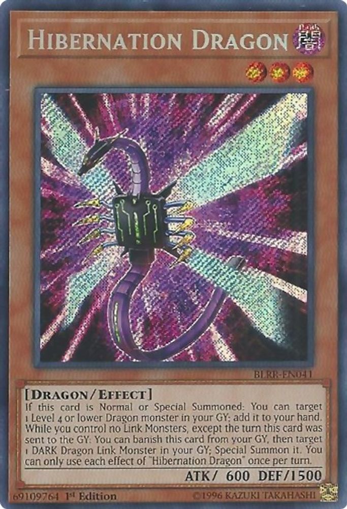 Hibernation Dragon (BLRR-EN041) - Secret Rare