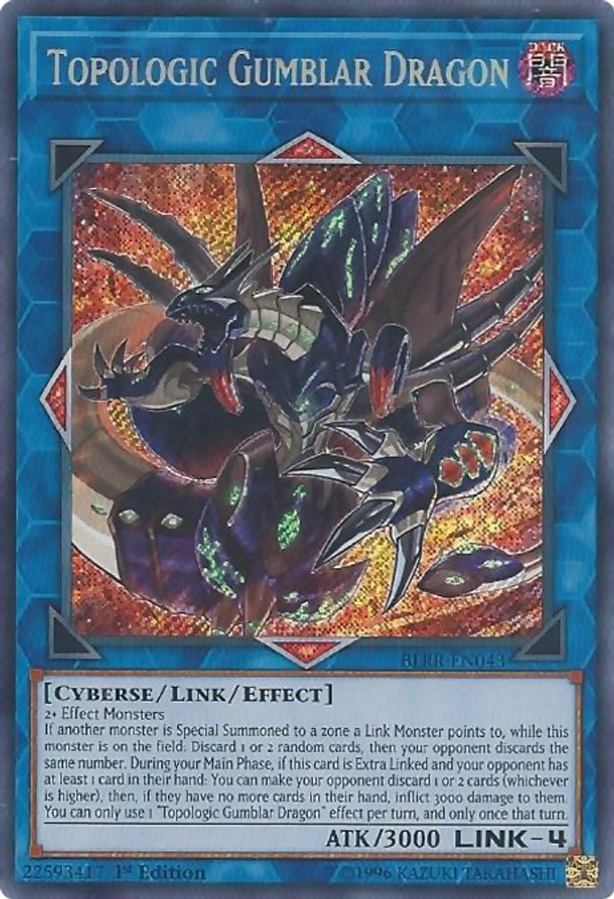 Topologic Gumblar Dragon (BLRR-EN043) - Secret Rare