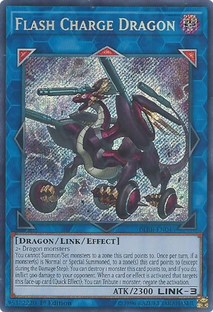 Flash Charge Dragon (BLRR-EN045) - Secret Rare