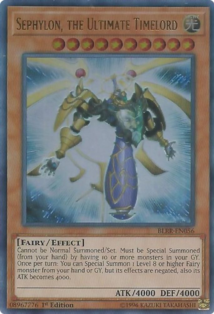 Sephylon, the Ultimate Timelord (BLRR-EN056) - Ultra Rare