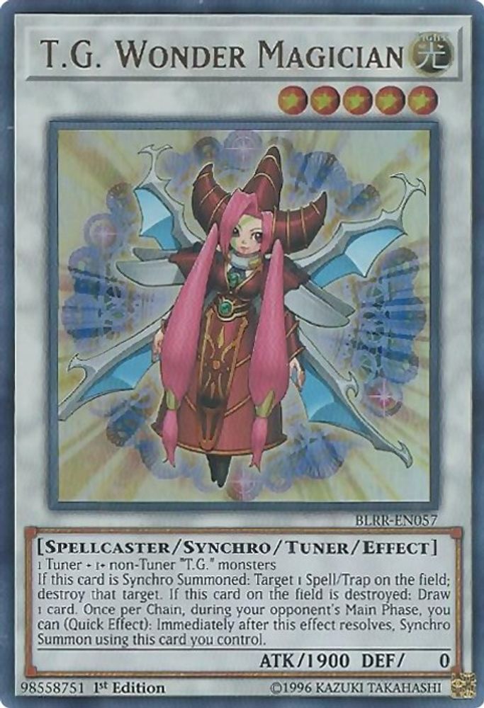 T.G. Wonder Magician (BLRR-EN057) - Ultra Rare