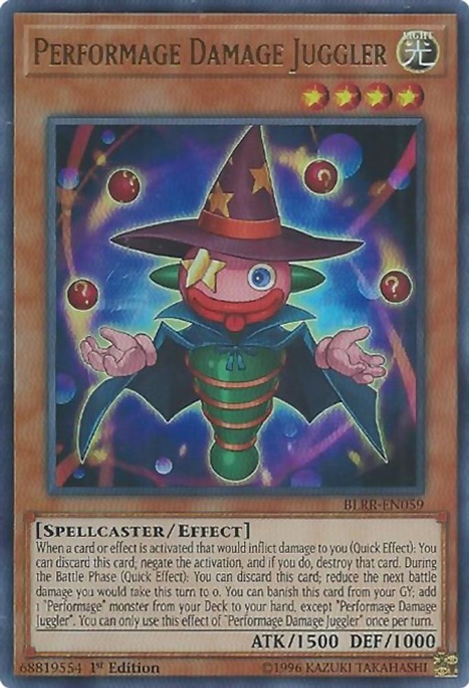 Performage Damage Juggler (BLRR-EN059) - Ultra Rare