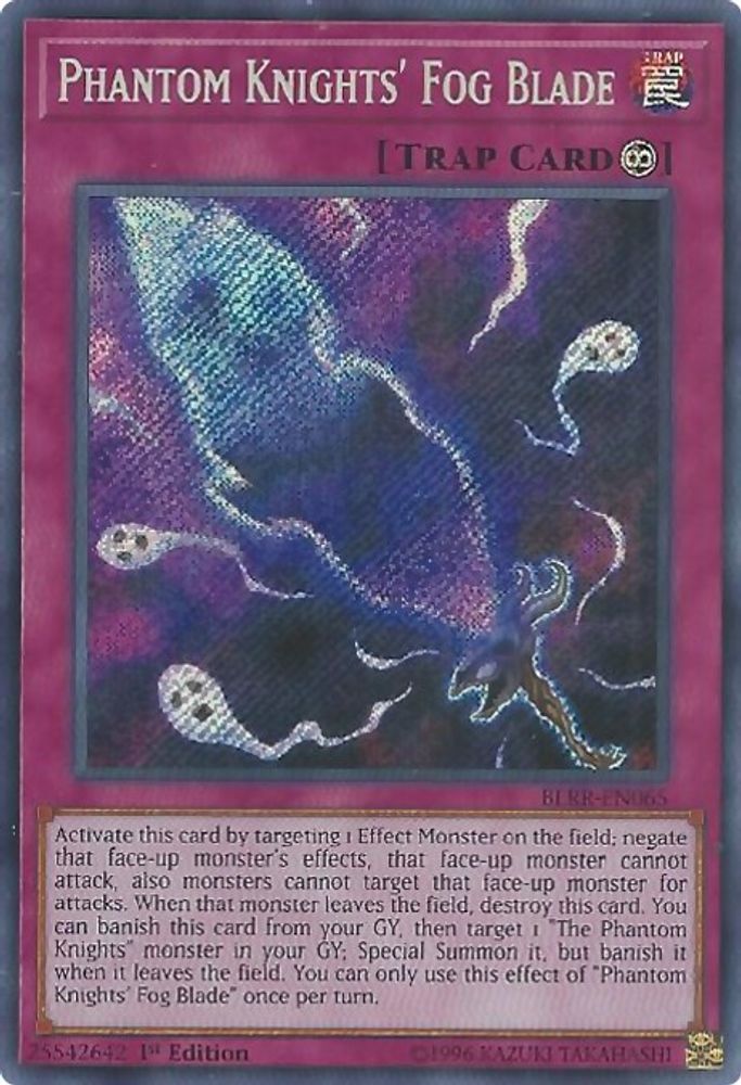 Phantom Knights' Fog Blade (BLRR-EN065) - Secret Rare