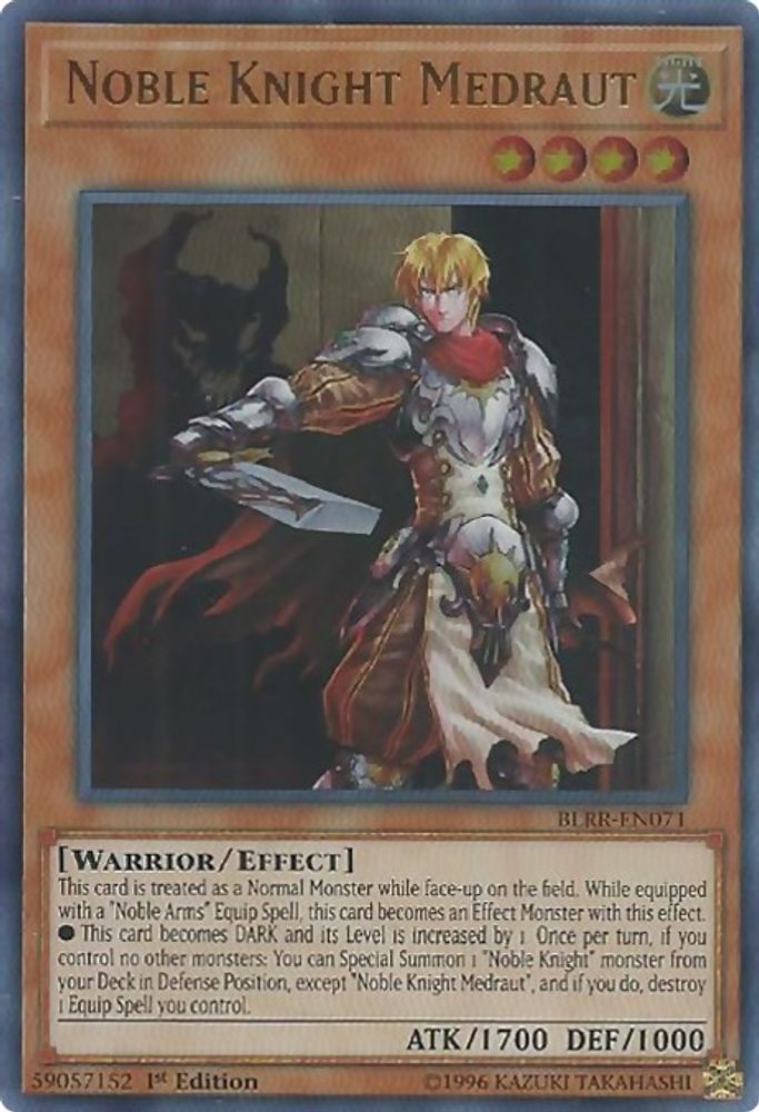 Noble Knight Medraut (BLRR-EN071) - Ultra Rare