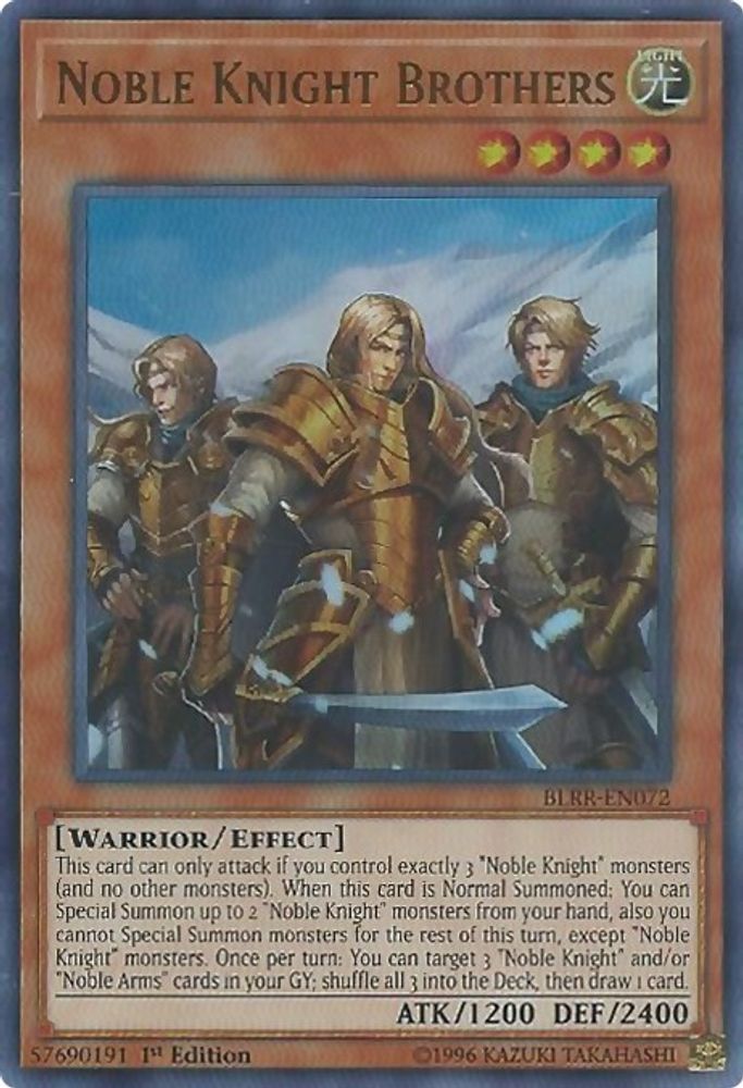 Noble Knight Brothers (BLRR-EN072) - Ultra Rare