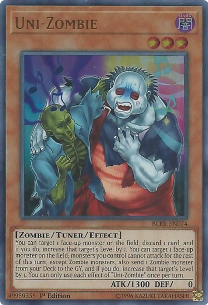 Uni-Zombie (BLRR-EN074) - Ultra Rare