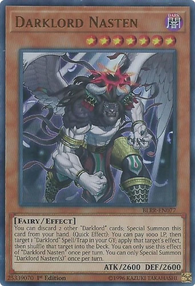 Darklord Nasten (BLRR-EN077) - Ultra Rare