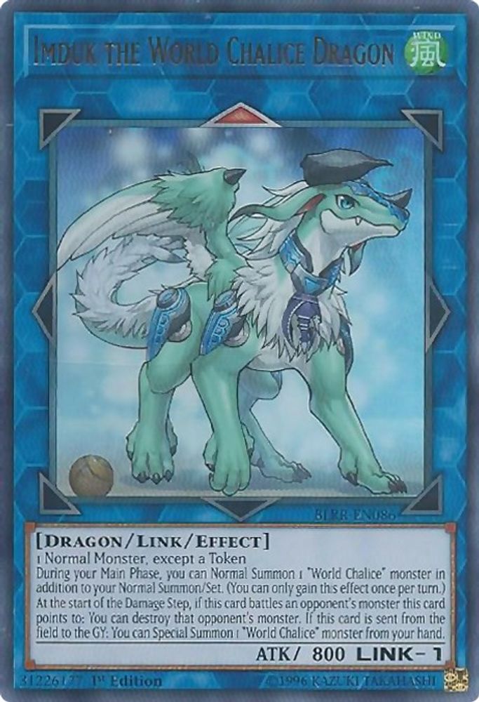 Imduk le dragon calice du monde [BLRR-EN086] Ultra Rare 