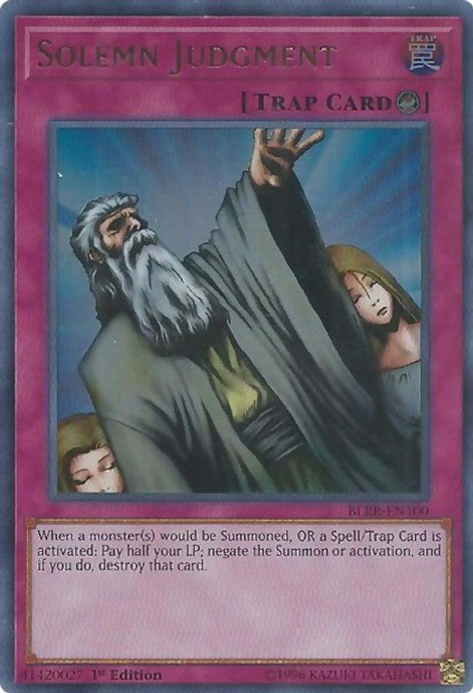 Solemn Judgment (BLRR-EN100) - Ultra Rare
