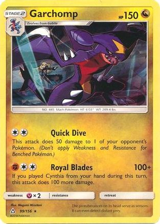 Garchomp (Cracked Ice Holo) 099/156  - Holofoil - Rare