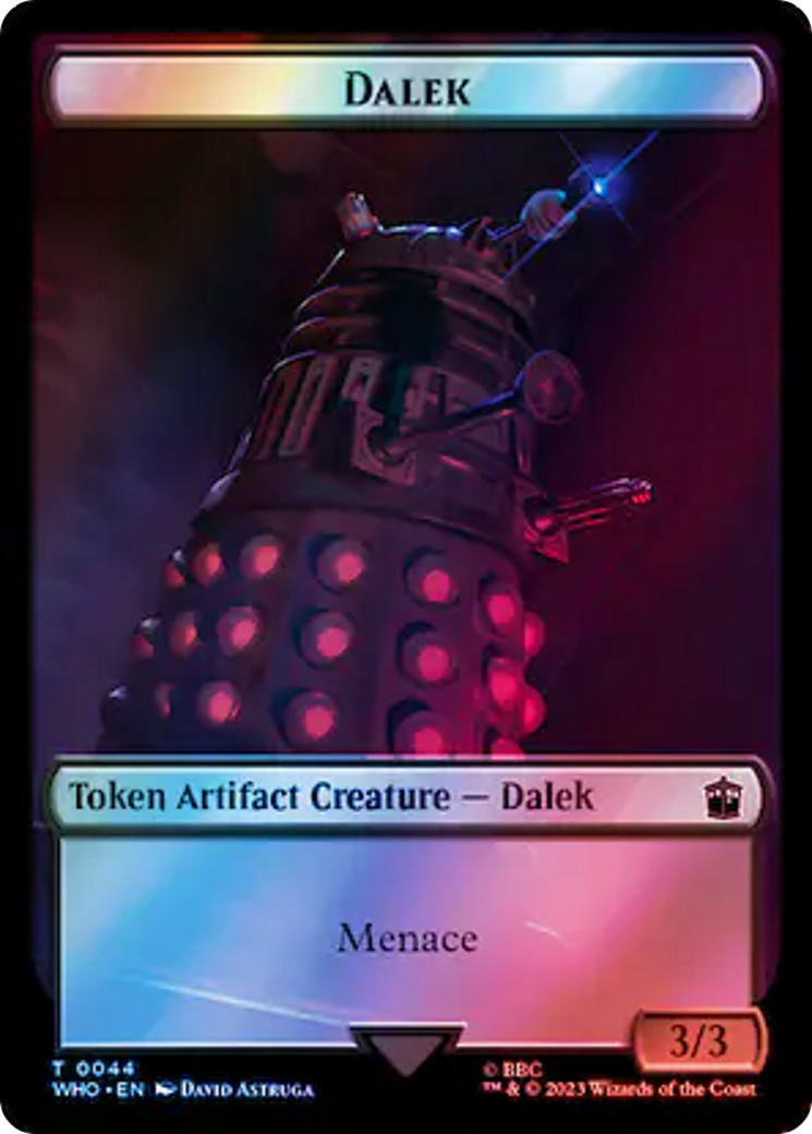 Dalek // Marque du jeton double face Rani (Surge Foil) [Doctor Who Tokens] 
