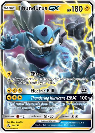 Thundurus GX - SM133  - Holofoil - Promo