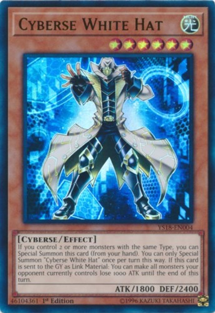 Cyberse White Hat (YS18-EN004) - Ultra Rare