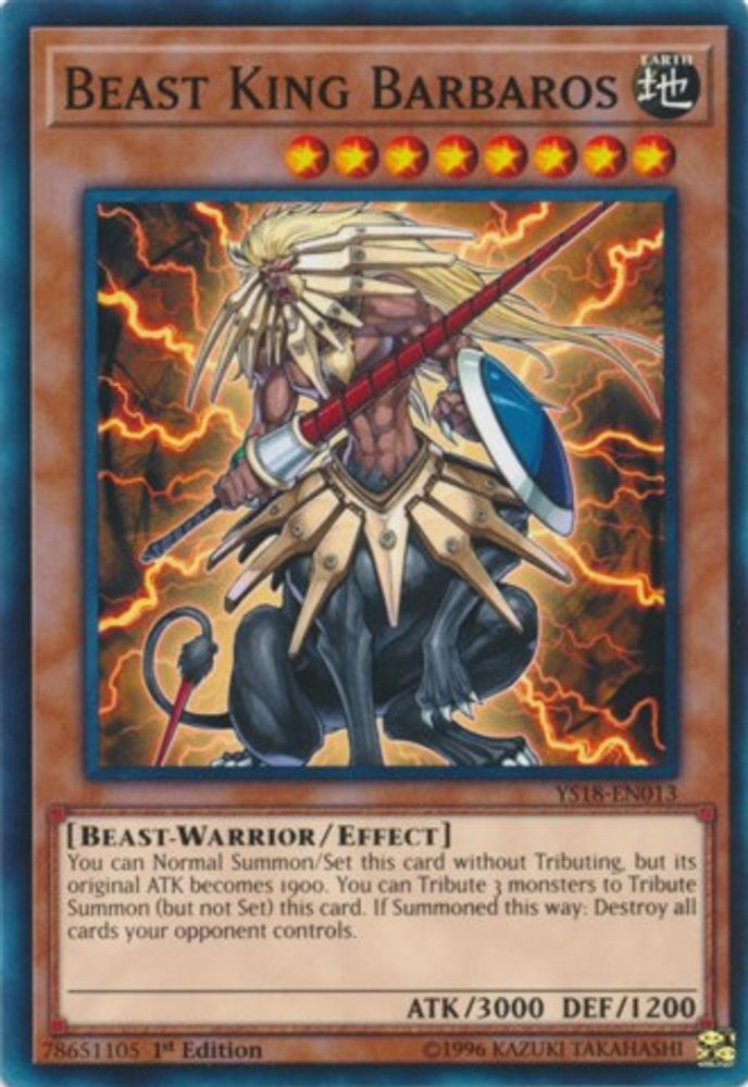Beast King Barbaros (YS18-EN013) - Common