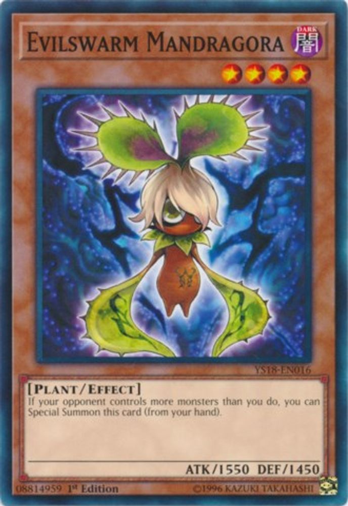 Mandragora Evilswarm [YS18-EN016] Commune 