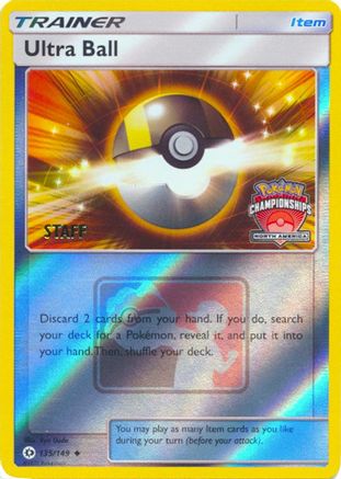 Ultra Ball - 135/149 (North America Championships) [Staff]/149  - Reverse Holofoil - Promo