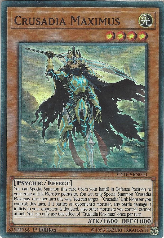 Crusadia Maximus (CYHO-EN010) - Super Rare