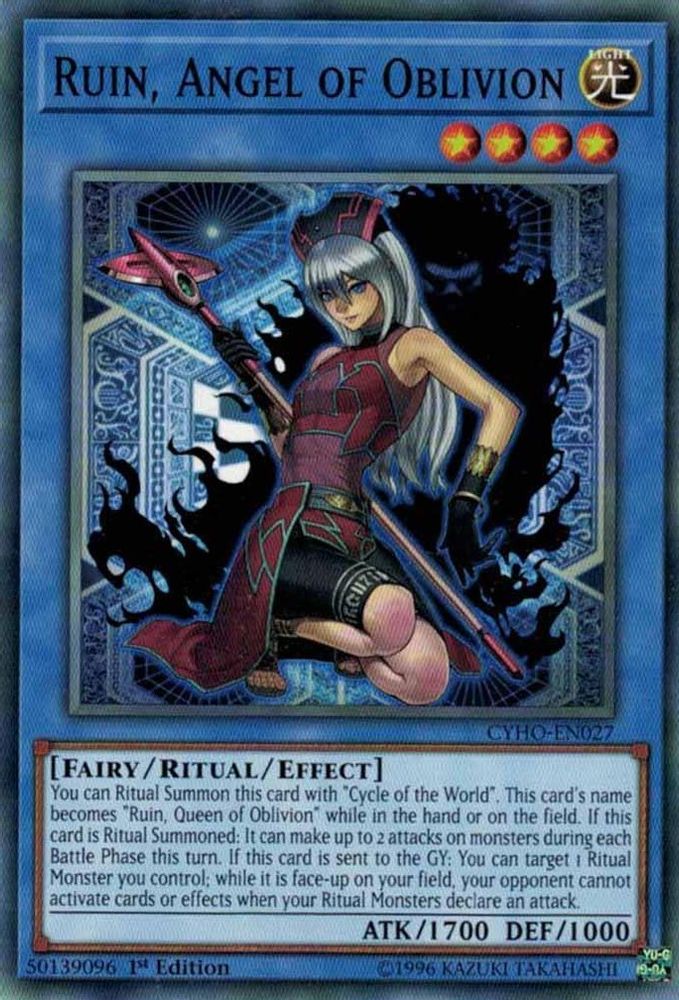 Ruin, Angel of Oblivion (CYHO-EN027) - Common