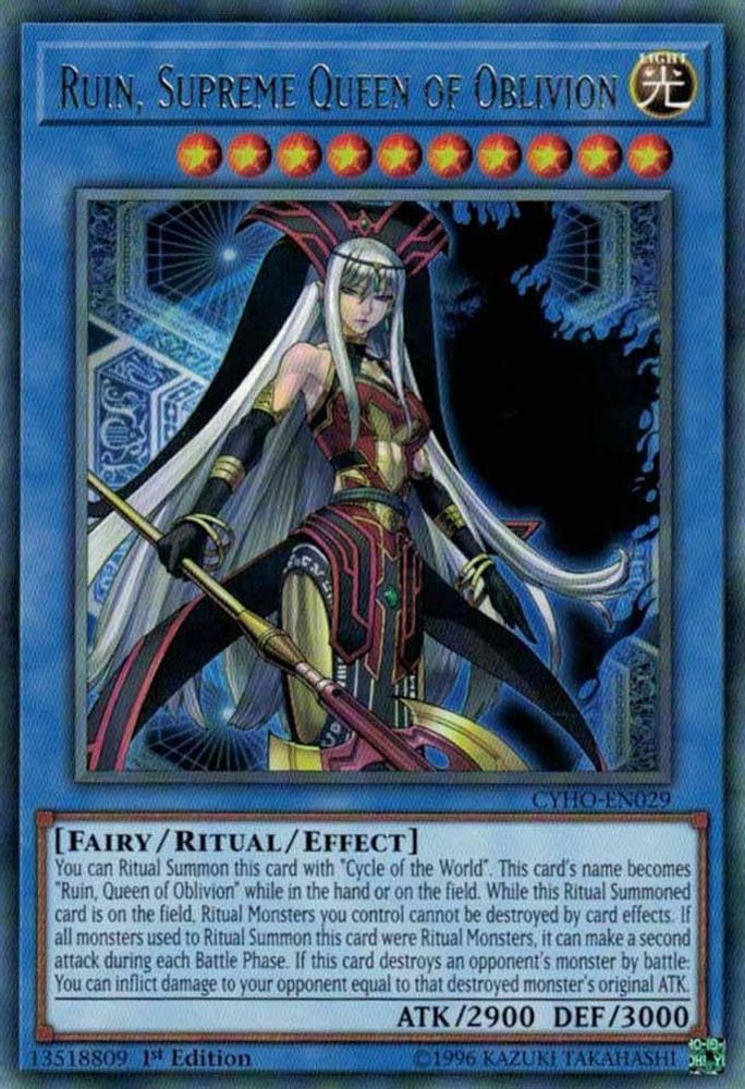 Ruin, Supreme Queen of Oblivion (CYHO-EN029) - Rare