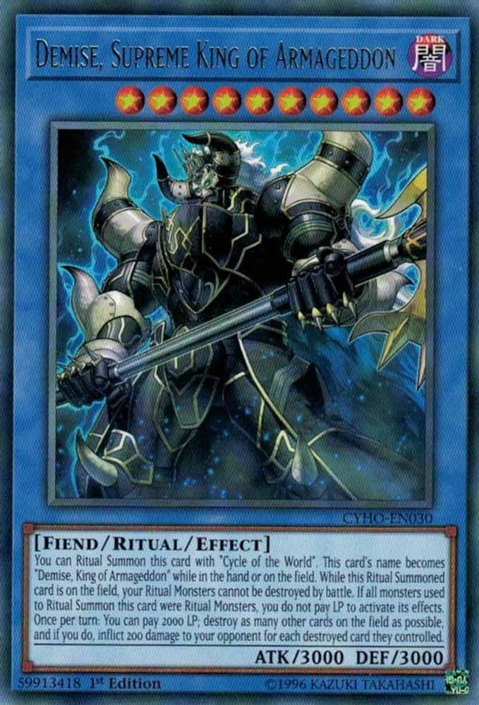 Demise, Supreme King of Armageddon (CYHO-EN030) - Rare