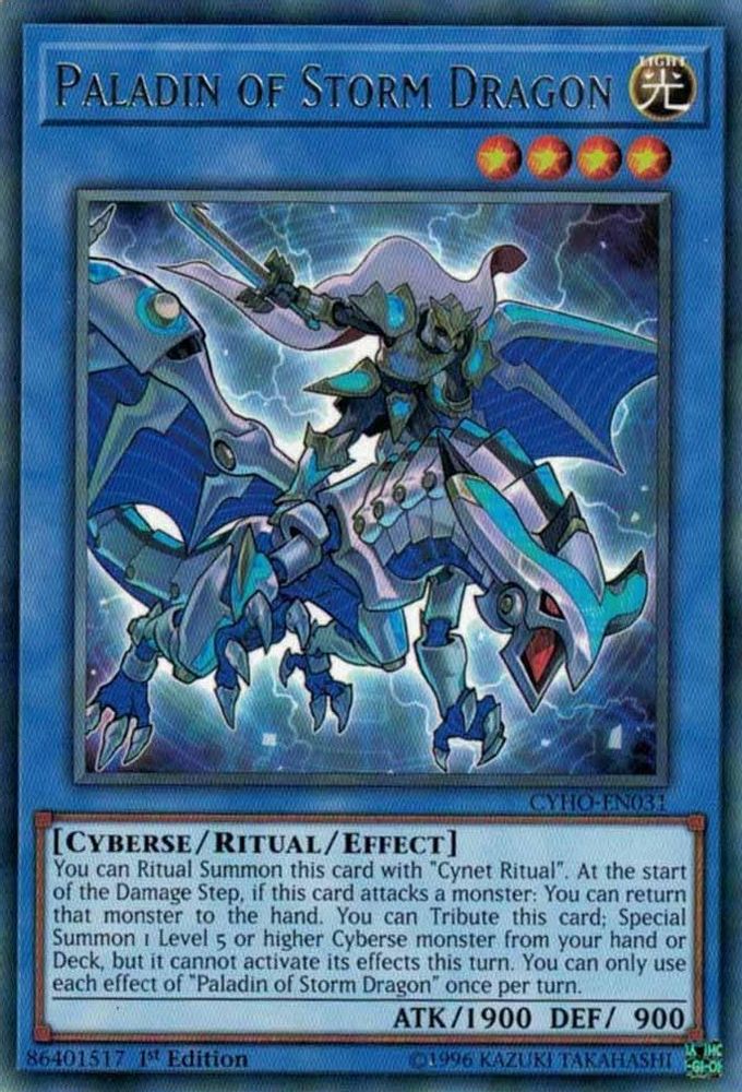 Paladin of Storm Dragon (CYHO-EN031) - Rare